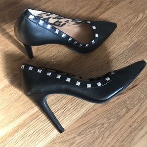 Christian Siriano Black pumps with silver studs